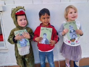 children enjoy their handicrafts